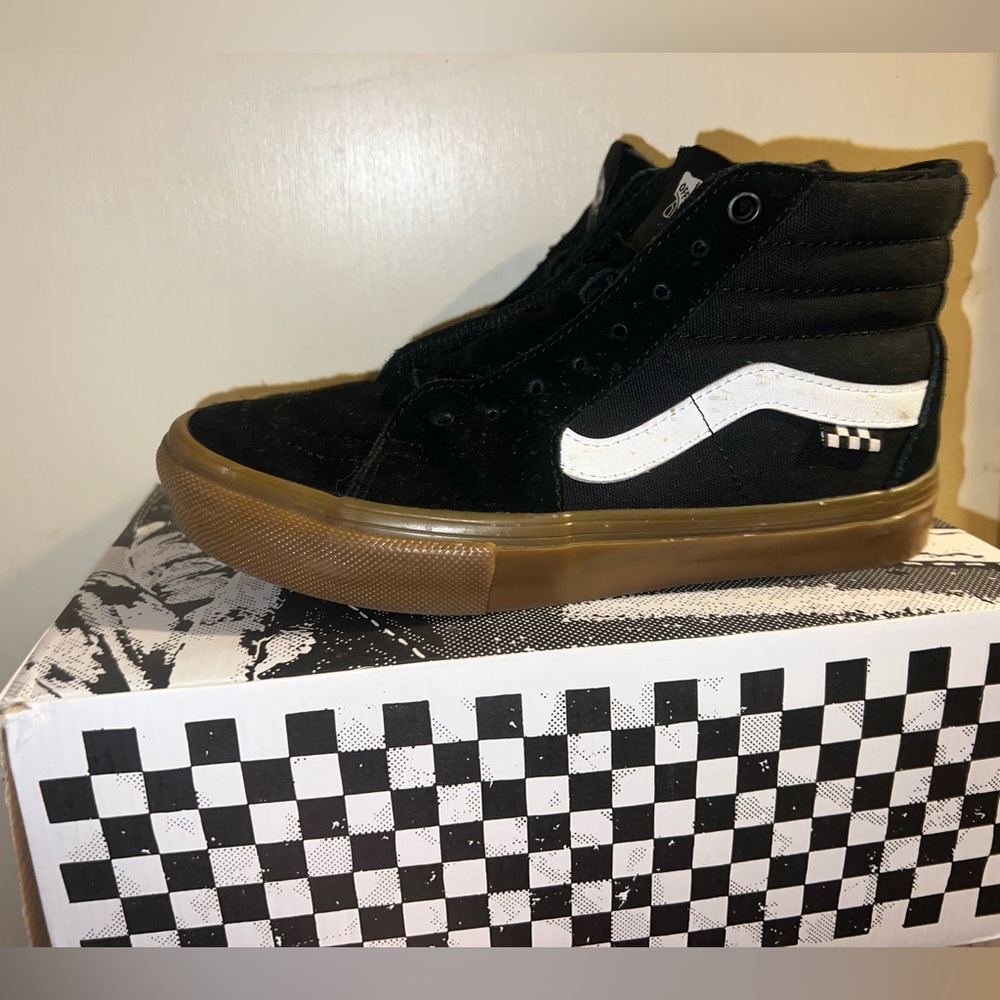 Black and brown vans